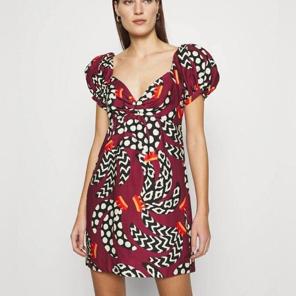 FARM RIO ETHNIC BANANAS MINI DRESS NWT SIZE M - Picture 1 of 11